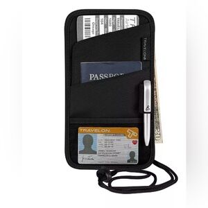 Travelon ID and Boarding Pass Holder with pen NEW travel